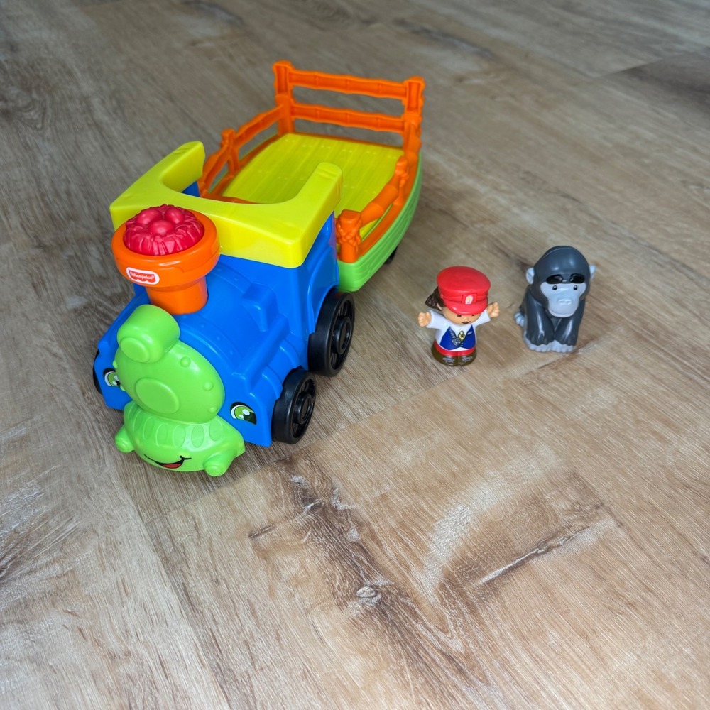 Fisher-Price Little People Choo-Choo Zoo Train Conductor and Gorilla Figures